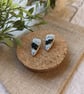 Crushed Glass Geo Cuspid Studs  - Image 8