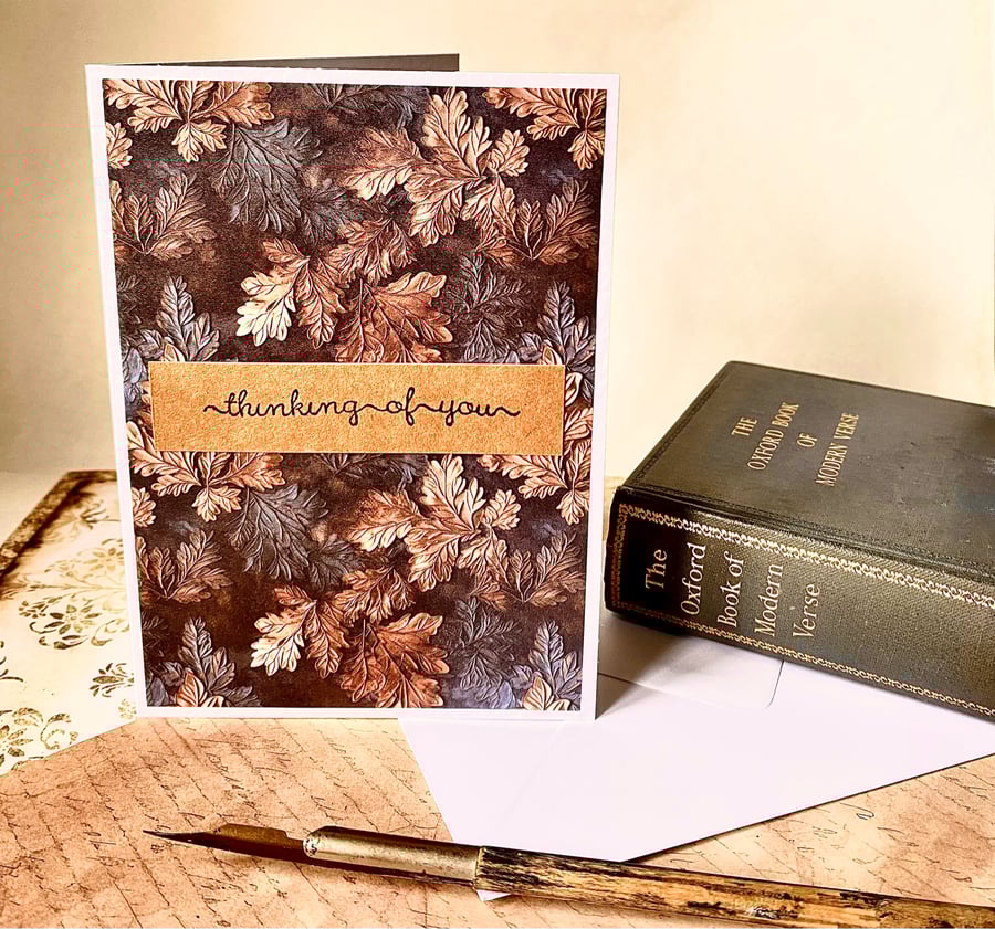 Hand made greeting card ‘Thinking of you’ 