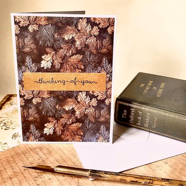 Hand made greeting card ‘Thinking of you’ 