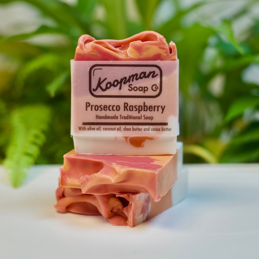 Prosecco Raspberry Fragrance Handmade Soap