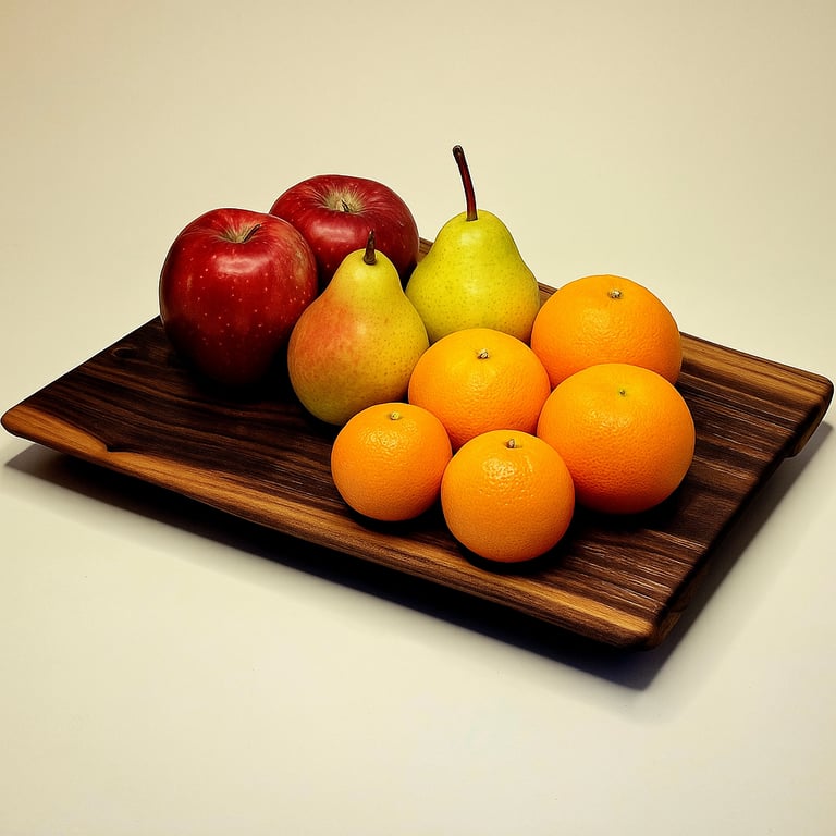 Serving Board, Charcuterie Board, Cheese Board - Live Edge Walnut (LEW03)