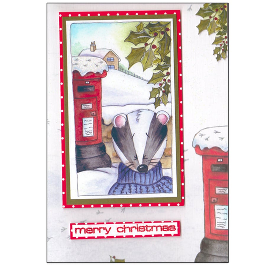 Badger at the Post Box (X501)