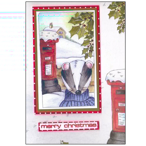 Badger at the Post Box (X501)
