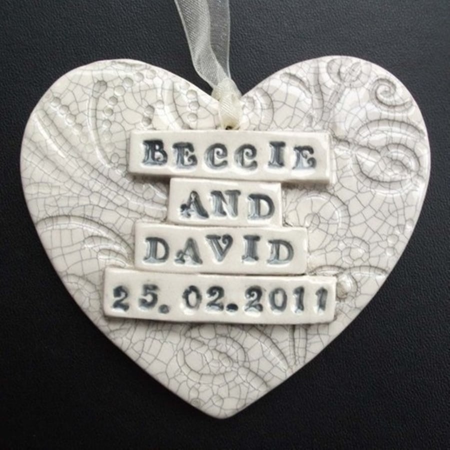 Wedding hearts made to order