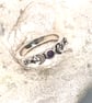 Moon goddess ring with amethyst 