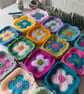 Crochet 'Jessica' Flower Power Cardigan Made To Order - Image 9