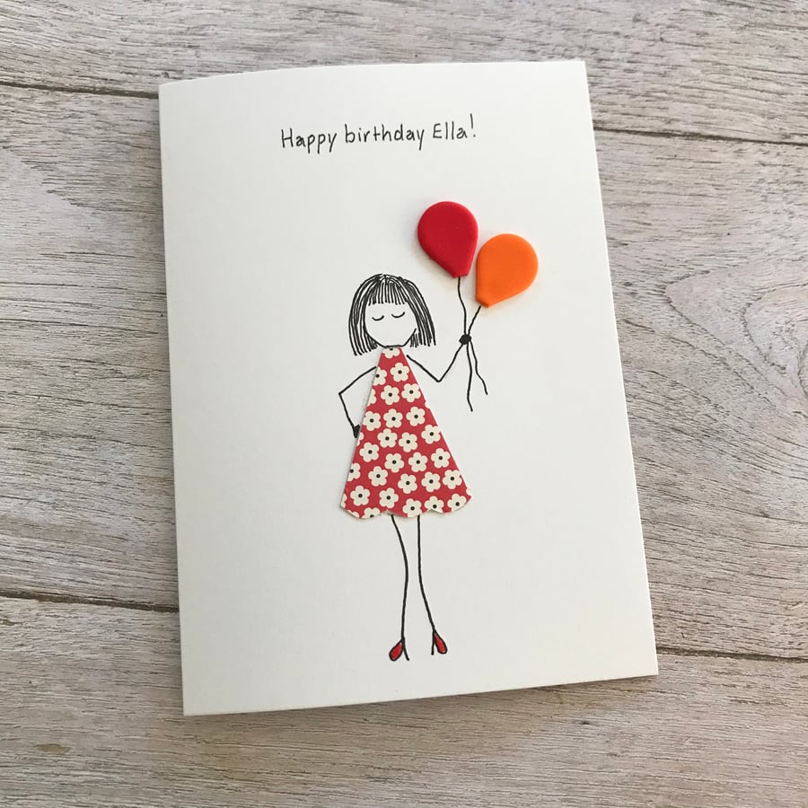 Personalised birthday card, Birthday card