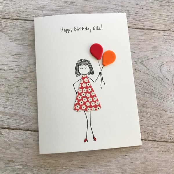 Personalised birthday card, Birthday card