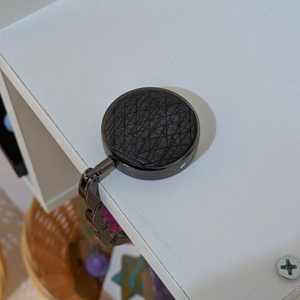 Handmade Polymer Clay Cabochon Purse Hook Foldable Bag Holder