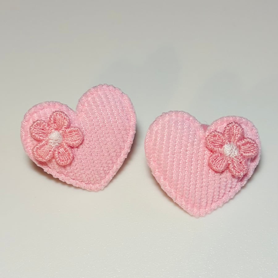 Flower Heart Hair Bobbles 