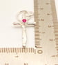 Ruby Set Silver Cross  - Image 2
