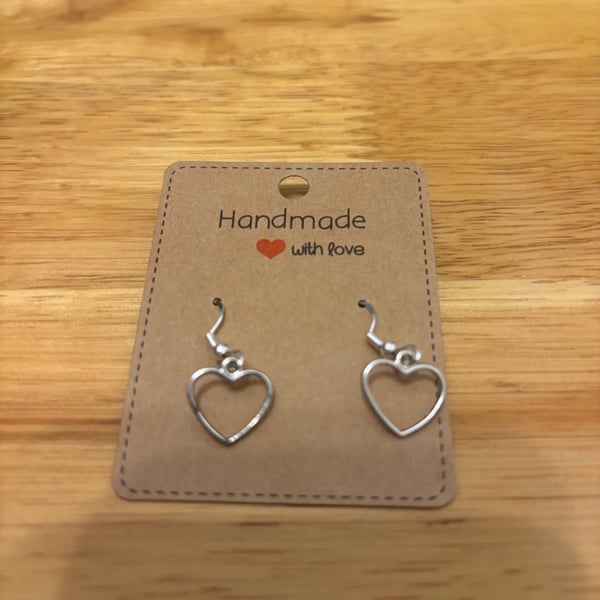 Sterling Silver Earrings - Hearts (Small) - Brand New & Sealed!! 