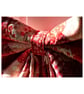 Red oversized bow, made using English Paper Piecing technique - Image 6