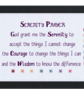Serenity Prayer – Handmade Framed Cross Stitch – Black A4 Frame - Image 2