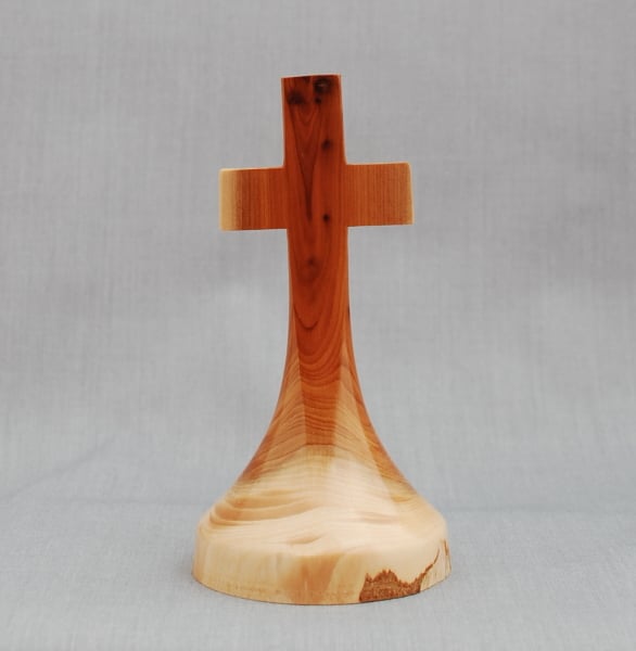 Free Standing Cross in Yew