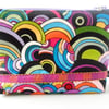 Make up bag in a retro 60's print