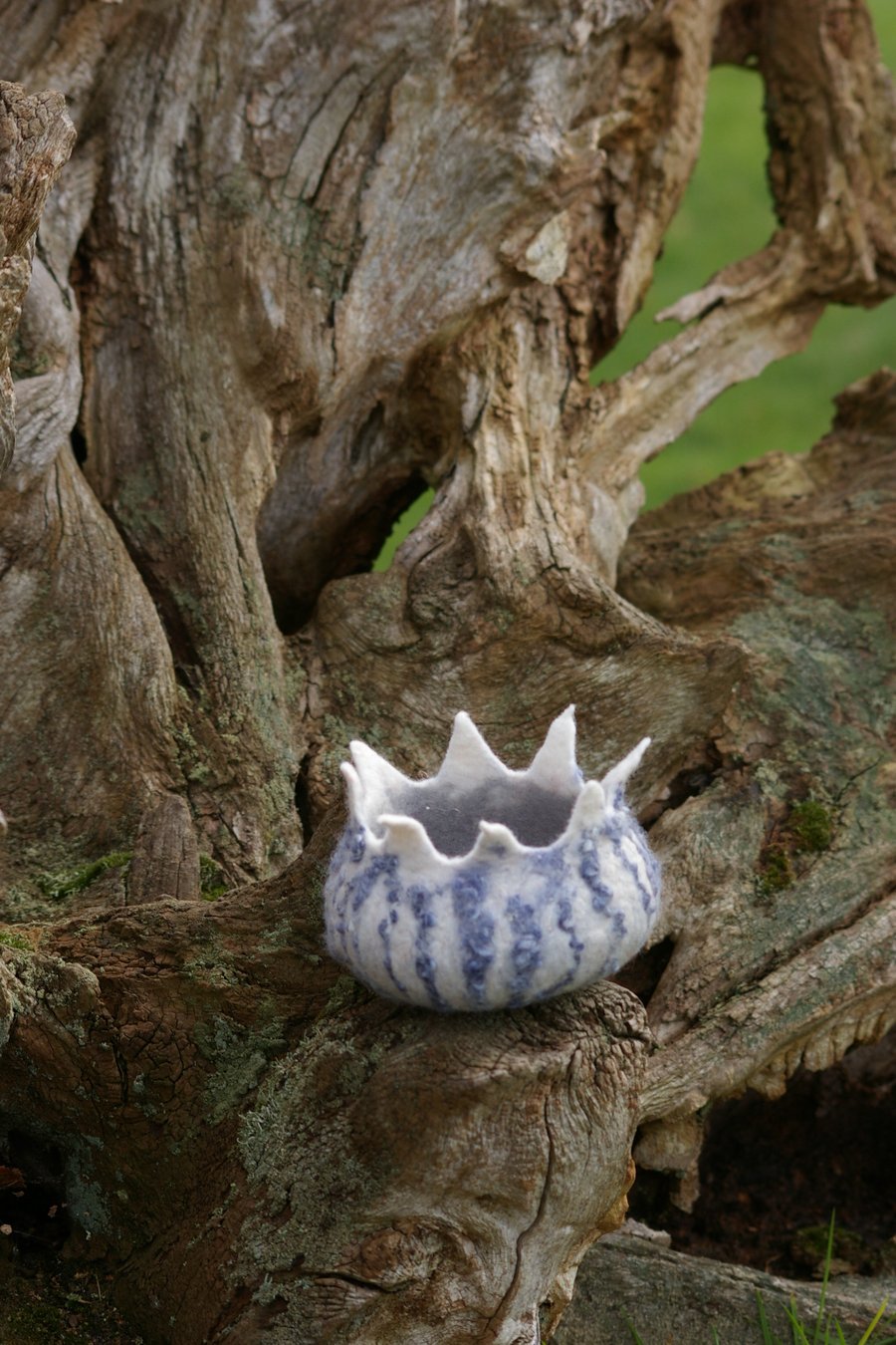 Hand-felted wool bowl