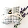 LAVENDER SACHET BUNDLE - bee and sage green gingham 