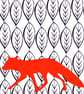 Bright orange fox card - Image 4