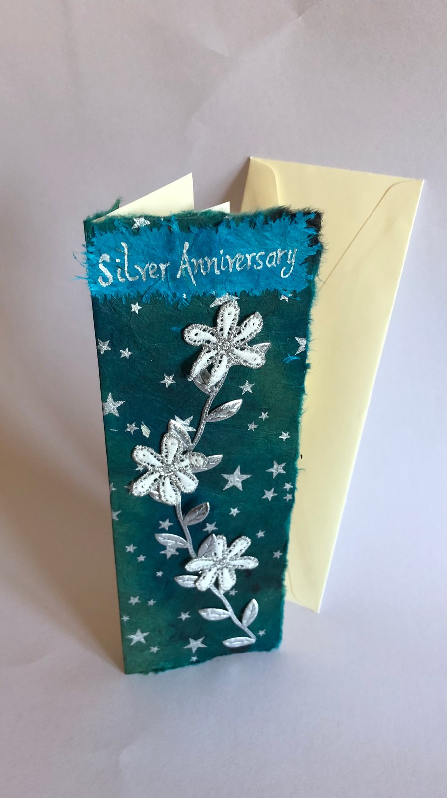 Silver wedding anniversary card