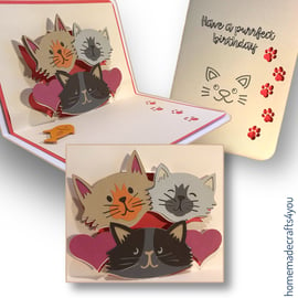 Pop up Cat Card