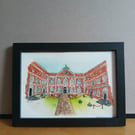 The Bluecoat Liverpool A5 original watercolour
