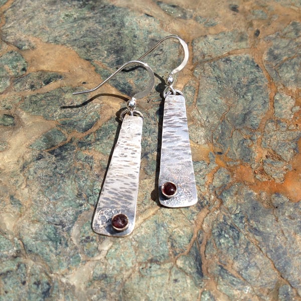 Thames Garnet River earrings