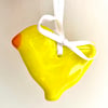 Easter Chick Glass Hanging Decoration