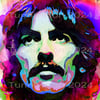 George Harrison 8 x 11 inch full colour ltd edition numbered art print