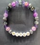 Elasticated witch lettered and beaded bracelet - Image 2