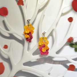 Microcrochet DoReMi Flowers Earrings