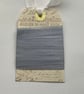 VINTAGE -STYLE ribbon . 4 yds. ( silky, seam binding ). ' Silver Grey'. - Image 3