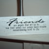 shabby chic distressed  plaque-friends sign
