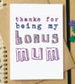 Funny Stepmum Mother's Day Card - Image 1