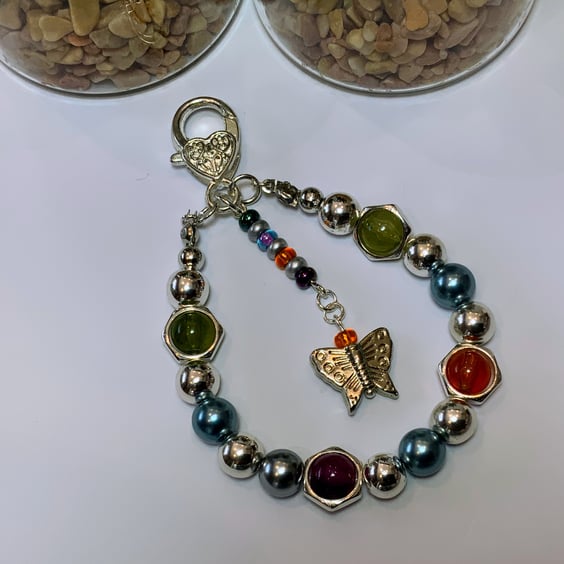 Beaded Bracelet Bag Charm 