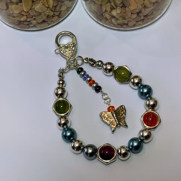Beaded Bracelet Bag Charm 