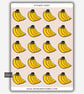 Funny Vinyl Sticker Sheet For Adults - Banana Fruit Bunch