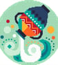 010B - Aquarius - Horoscope - Zodiac Series - Cross Stitch Pattern - Image 4
