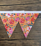 Peach Floral Bunting