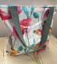 Oilcloth tote bag with zip Poppy Butterfly - Image 1