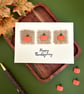 Autumn pumpkin birthday card seasonal harvest greetings thanksgiving wishes - Image 1