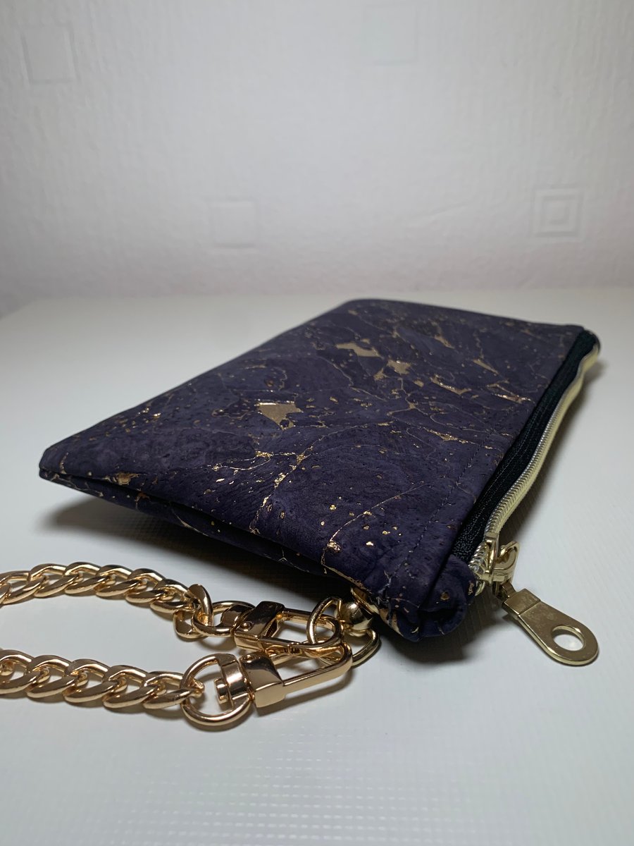 Black & Gold Wristlet Clutch