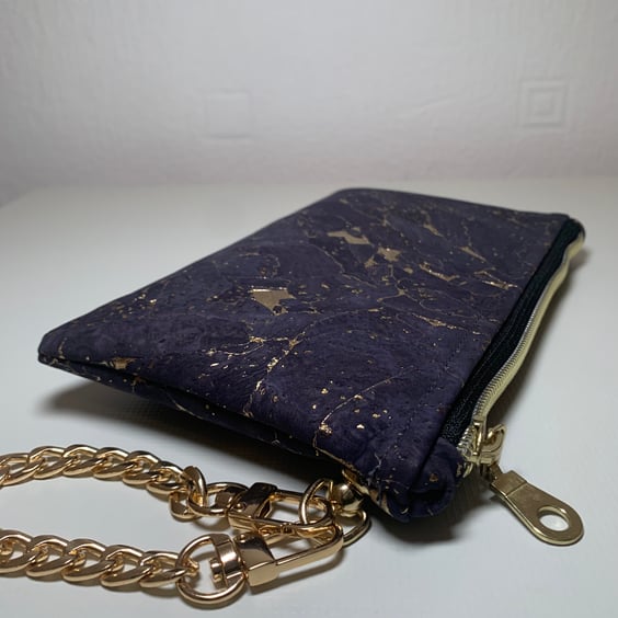 Black & Gold Wristlet Clutch