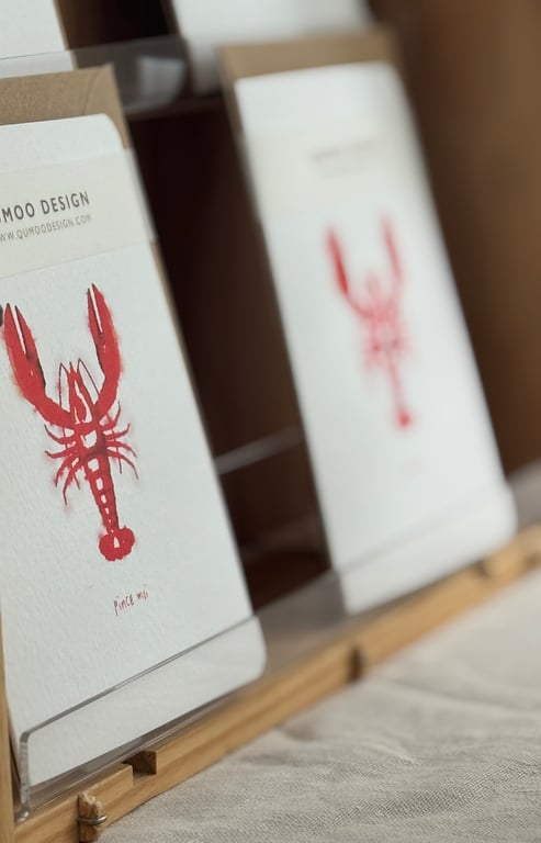 Lobster Pince Moi Pinch Me Seaside Card (QM283)