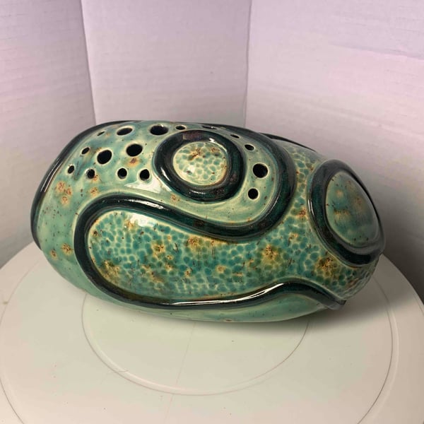 Beautiful hand build dragon egg, decorative item,