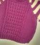 Round Neck Jumper with Patterned Front and Striped Sleeves,Custom Make - Image 4
