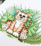 Cute Tiger Card - Blank Card - Birthday Card - Any Occasion - Jungle Tiger  - Image 3