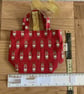 Rudolf Red Gift Bag, Handmade in the UK - Image 3