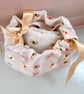 Pure lavender filled bag in side a Vintage  Sari Fabric Drawstring Bag - Image 3