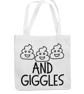 Sh.t's (poo's) and Giggles - Funny Novelty Tote Bag - Image 5